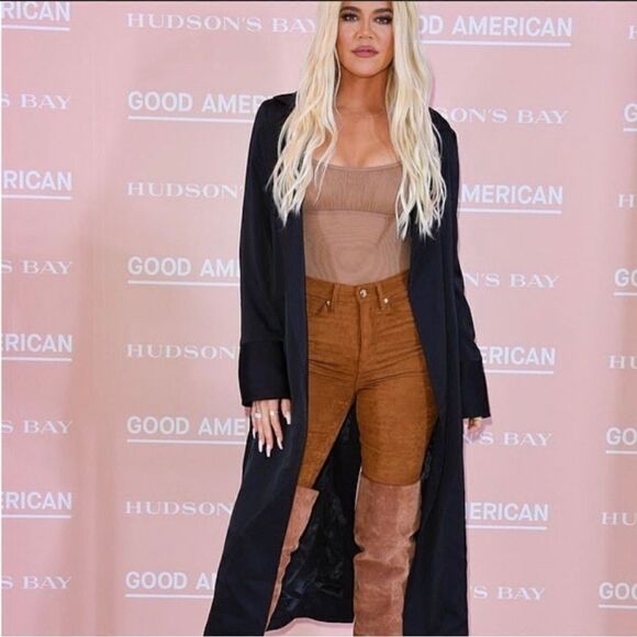 REVOLVE GOOD AMERICAN GOOD LEGS FAUX SUEDE SKINNY HIGH WAISTED PANTS - Picture 6 of 13